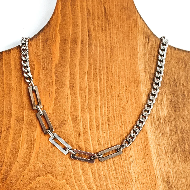 Multi Chain Necklace in Silver