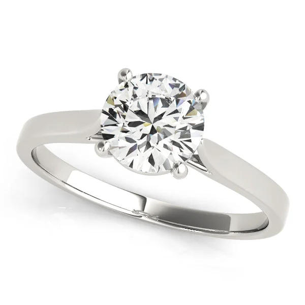 14K Solitaire Diamond Engagement Ring