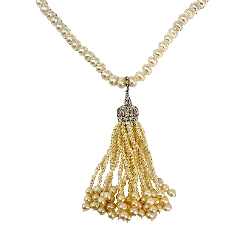 Freshwater Pearl Tassel Necklace