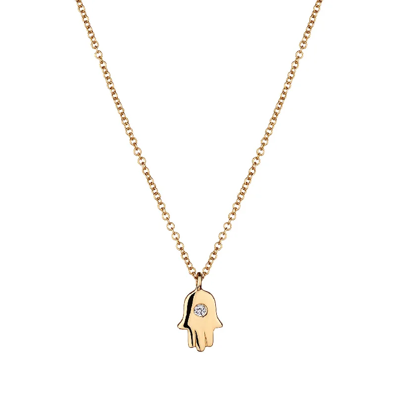 DIAMOND HAMSA NECKLACE