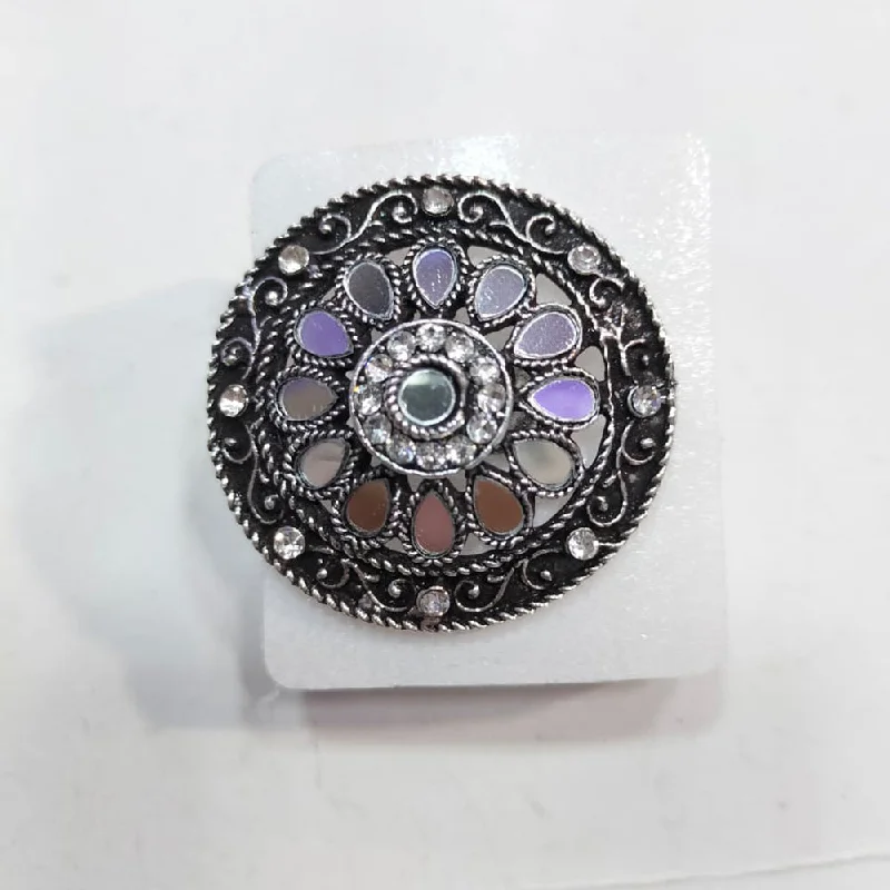 Manisha Jewellery Oxidised Plated Mirror Ring