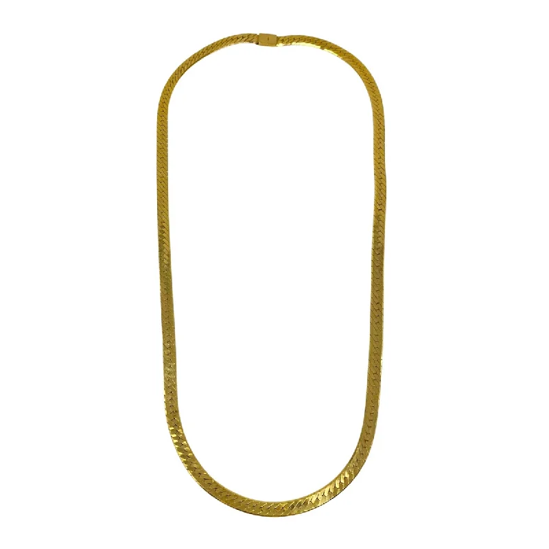 14K Gold Herringbone Necklace