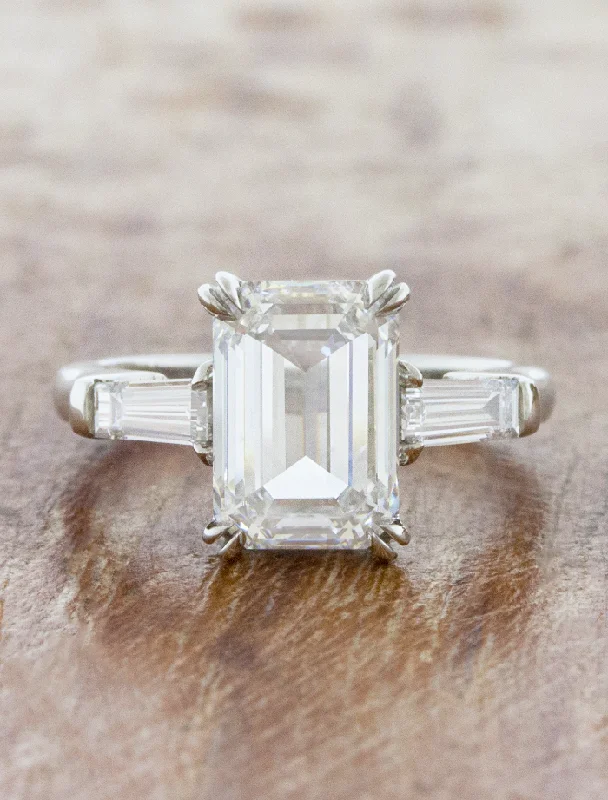 Lucille - 3.14ct Emerald Cut Lab Grown Diamond