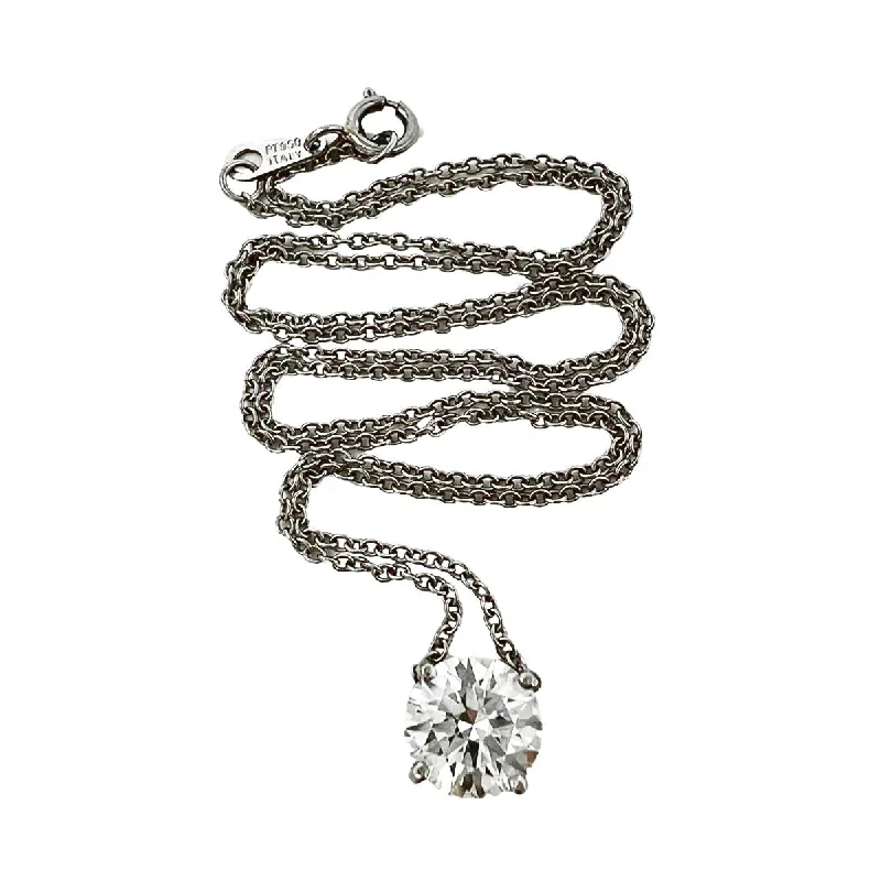 Platinum Diamond Pendant Necklace