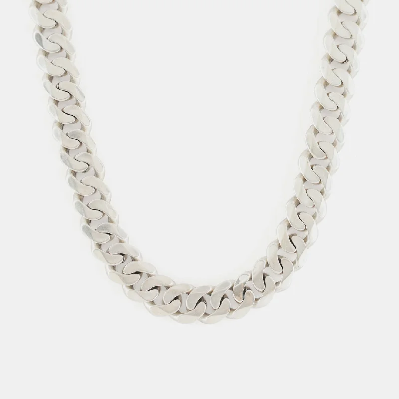 Silver 12mm Curb Chain