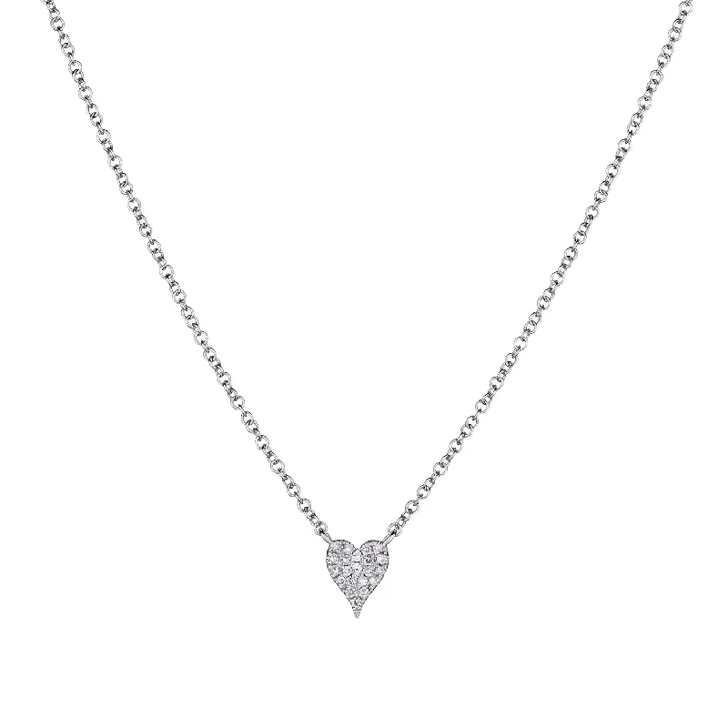 PAVÉ DIAMOND HEART NECKLACE