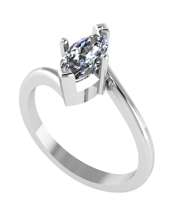 Sterling Silver Solitaire Ring