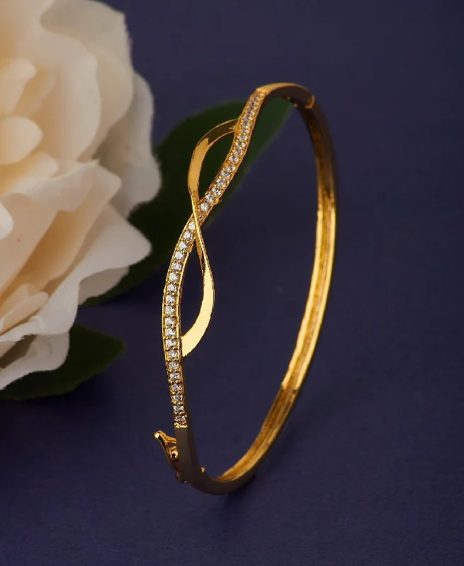 Statement Gold Metallic Bangle