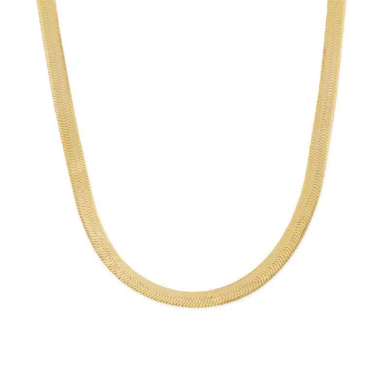 Gold Flat Snake Chain