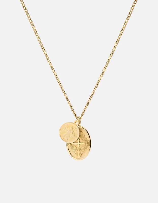 Mini Dove Necklace, Gold Vermeil