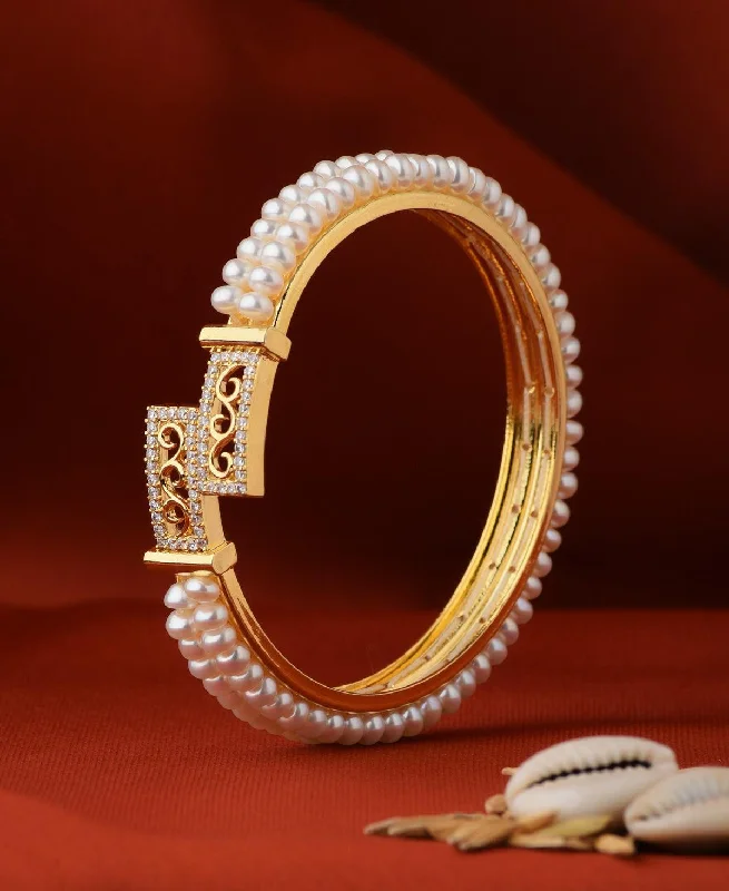 Trendy Real Pearl Bangle