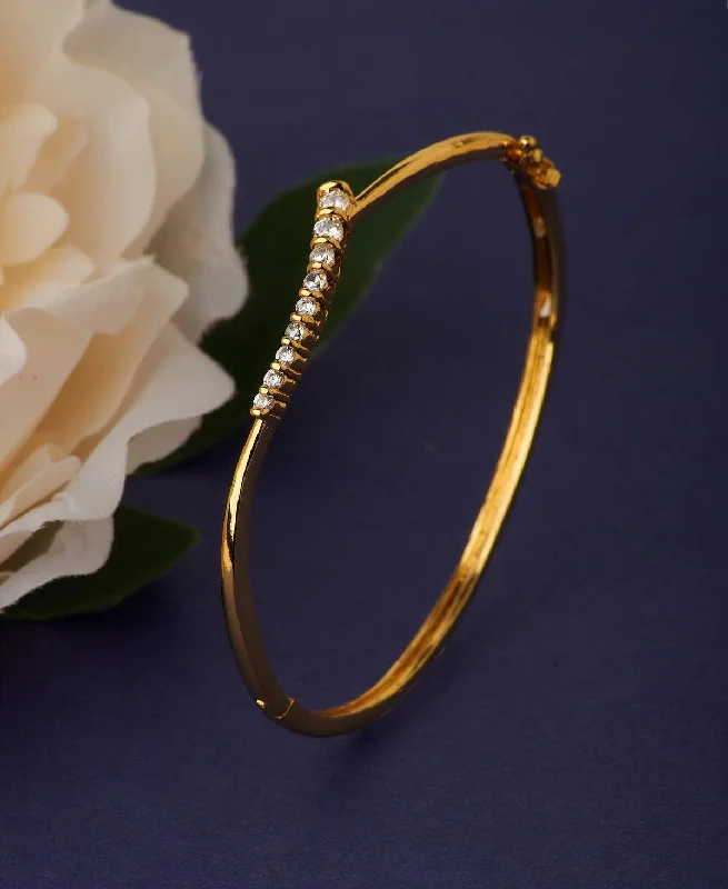 Statement Gold Metallic Bangle