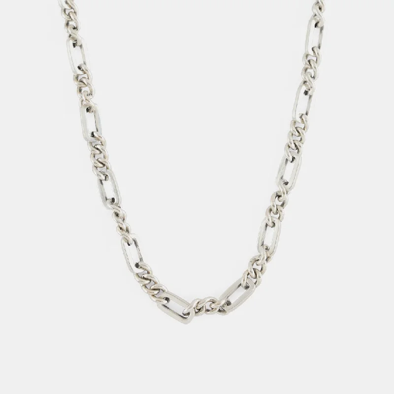 Silver Track Chain Necklace